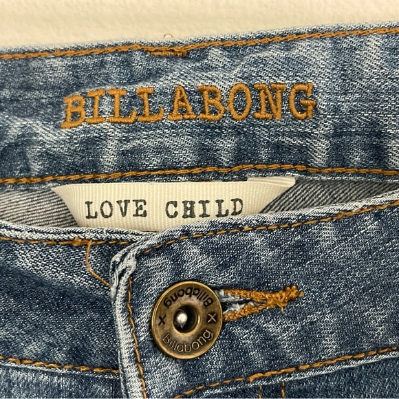 Billabong Flare Distressed Jeans, Sz 7L - Picture 3 of 13